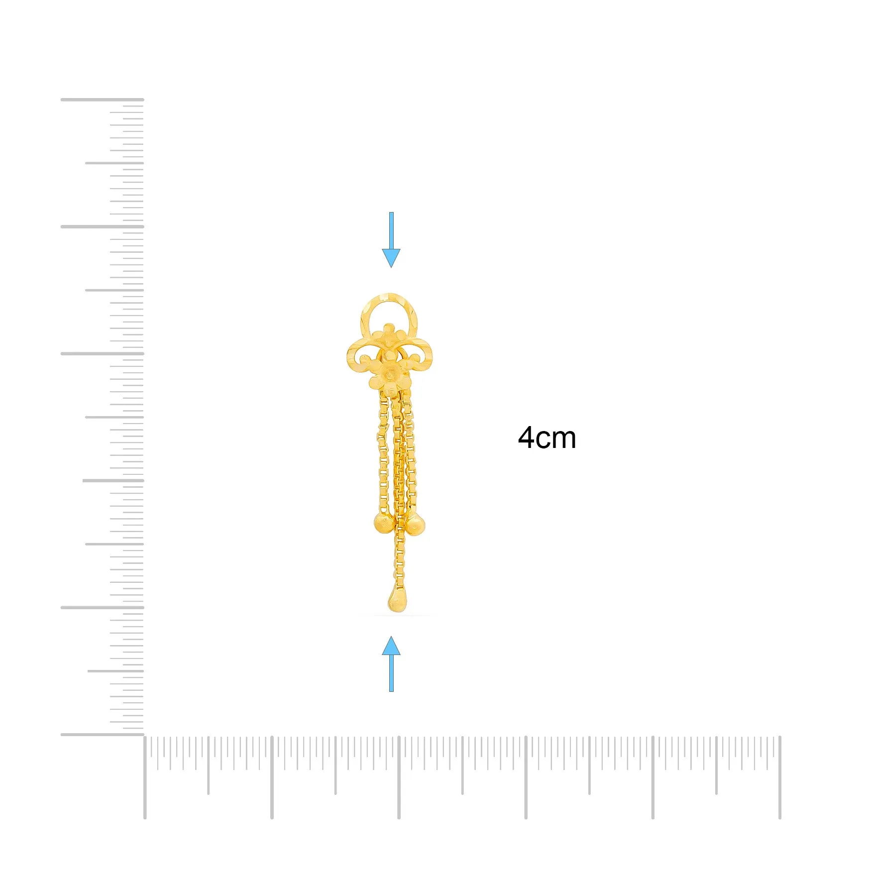 GOLDEN HANGING STUD PGHST32-021