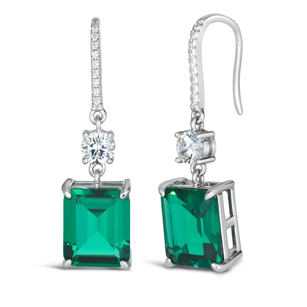 Gracie Lou Emerald Cut Statement Drops