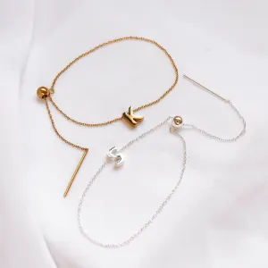 Harleen - Stainless Steel Letter Bracelet