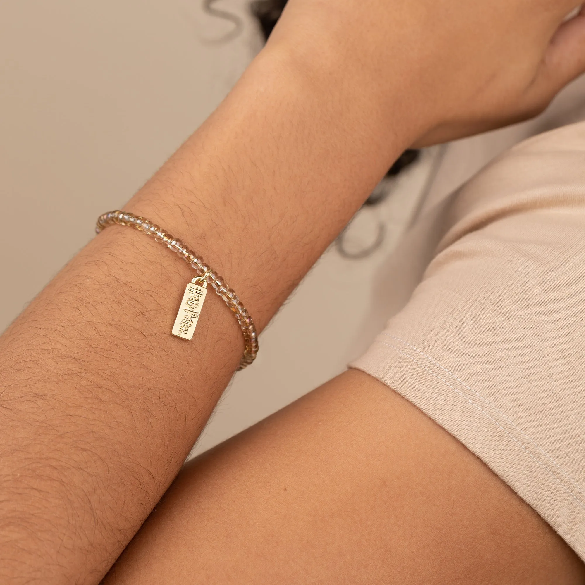 Harry Potter? Illumination Beaded Charm Bangle, Gold
