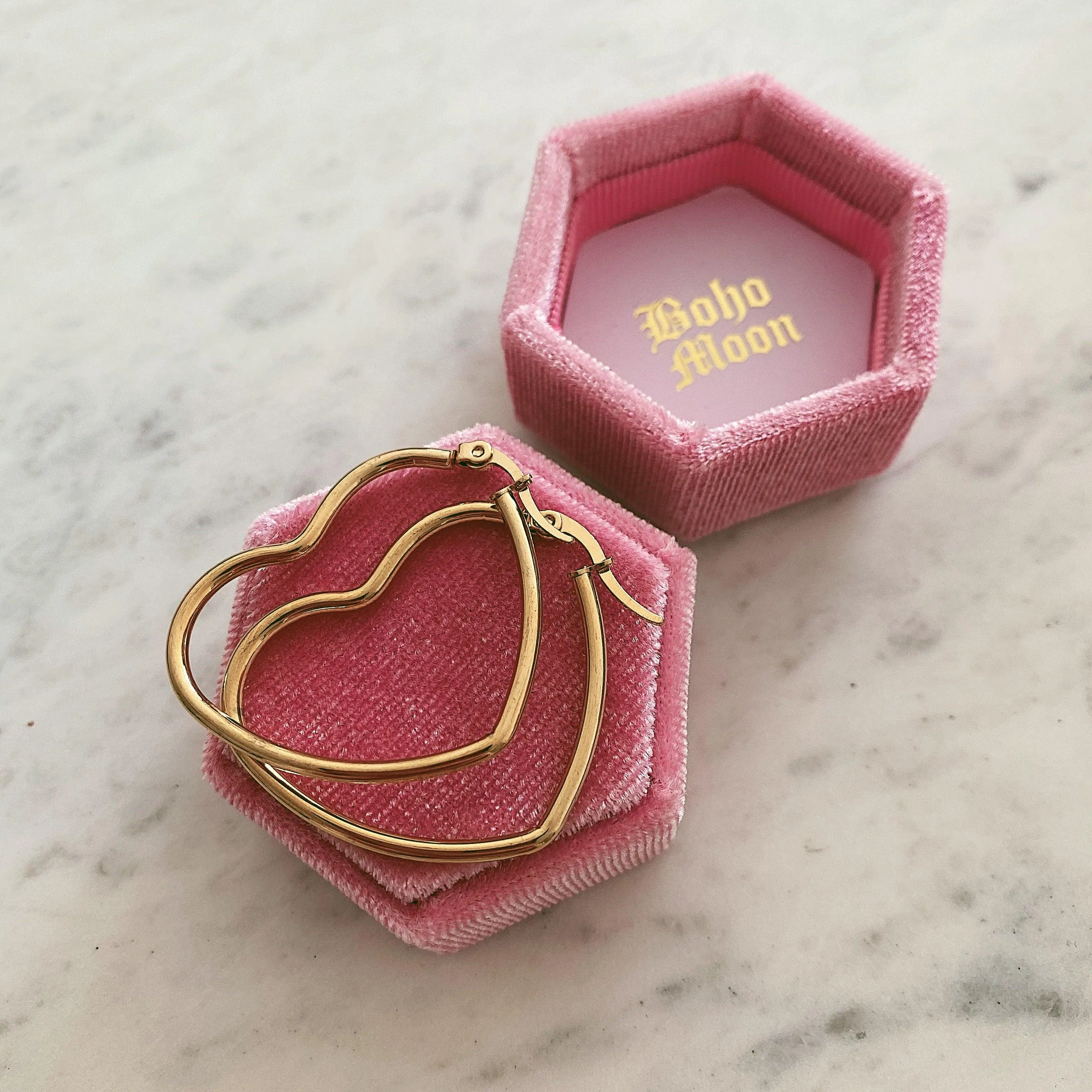 Heart Hoop Earrings