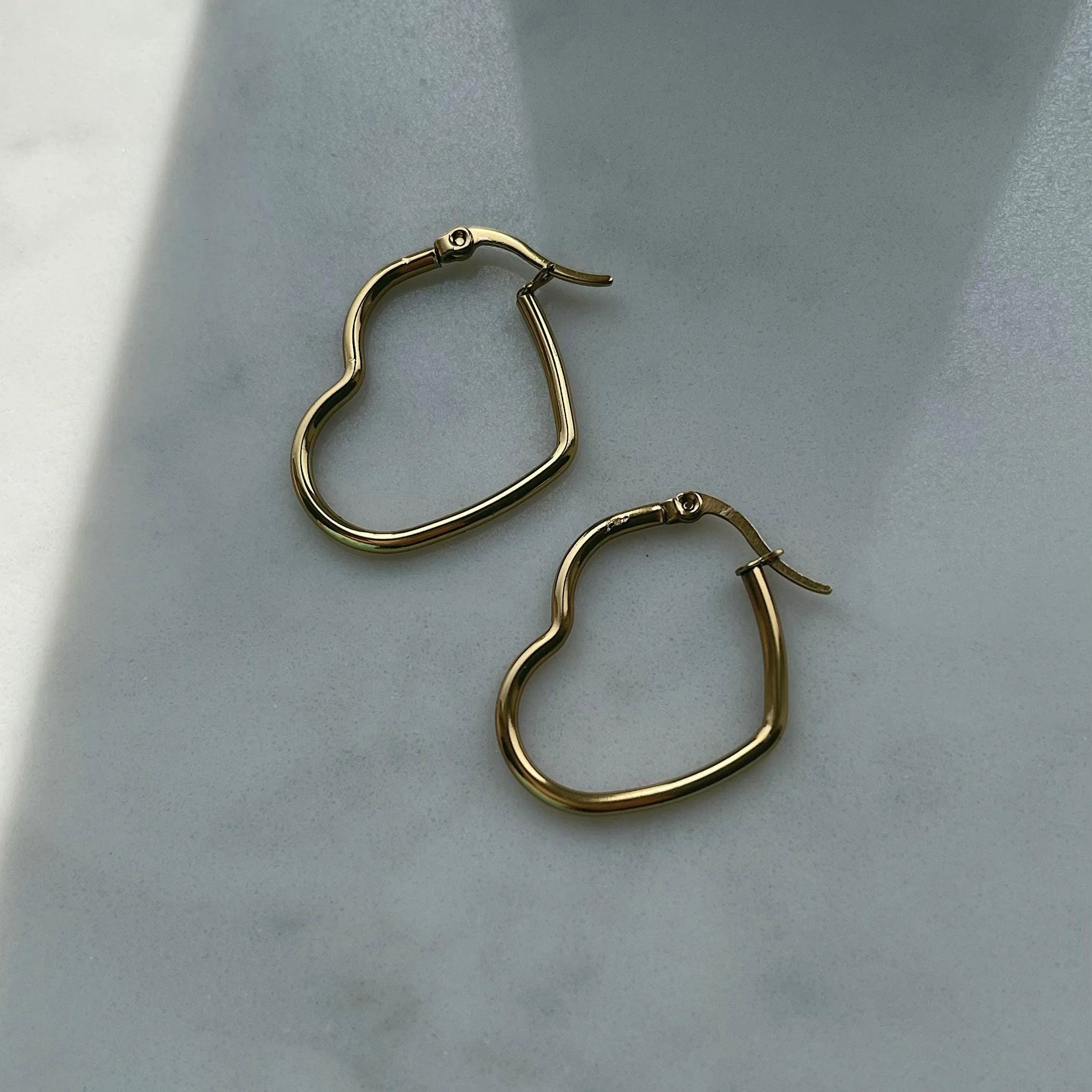 Heart Hoop Earrings