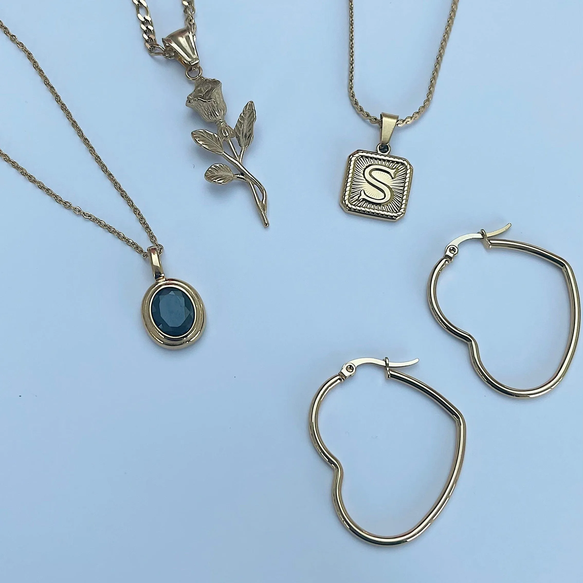 Heart Hoop Earrings