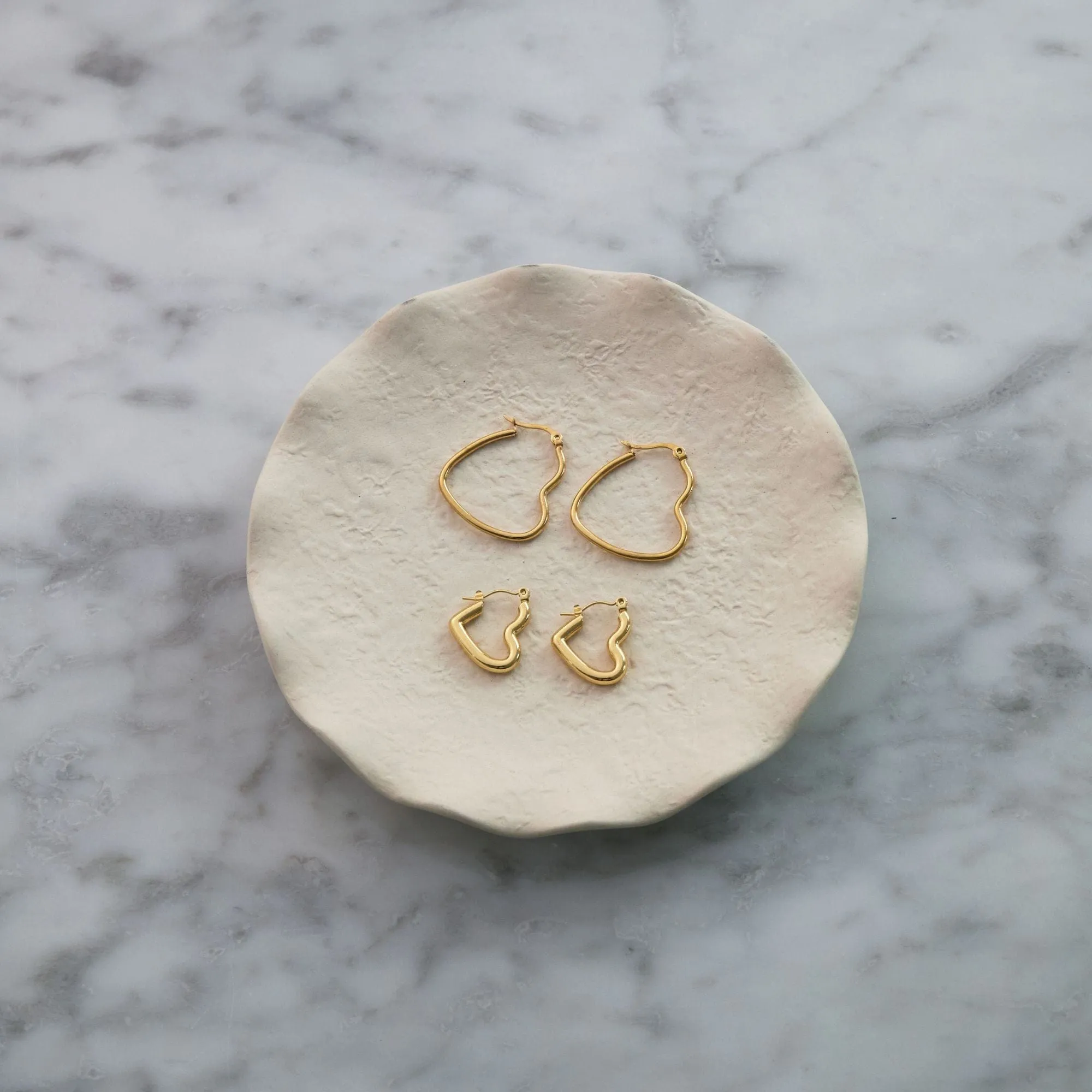 Heart Hoop Earrings
