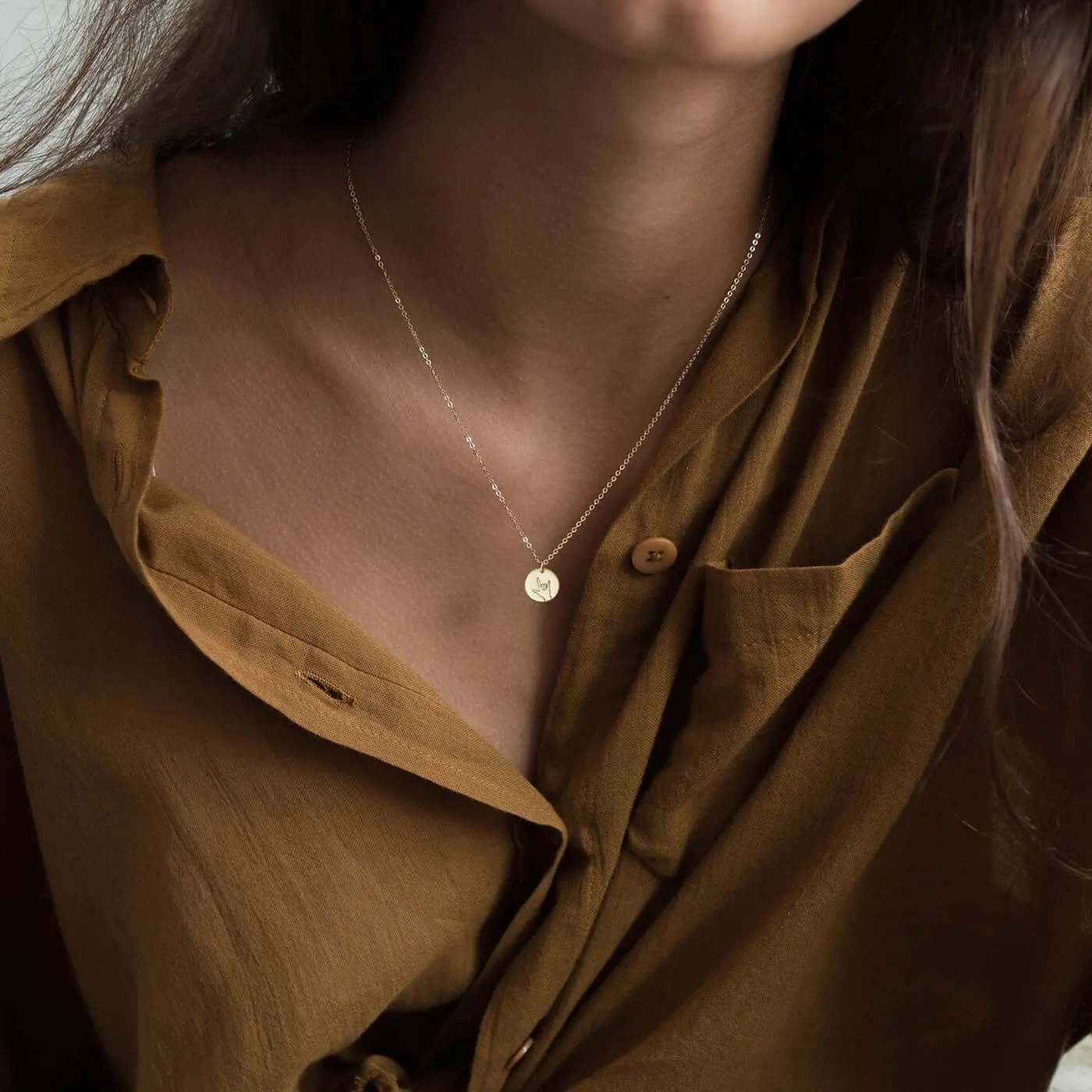 I Love You ASL Necklace