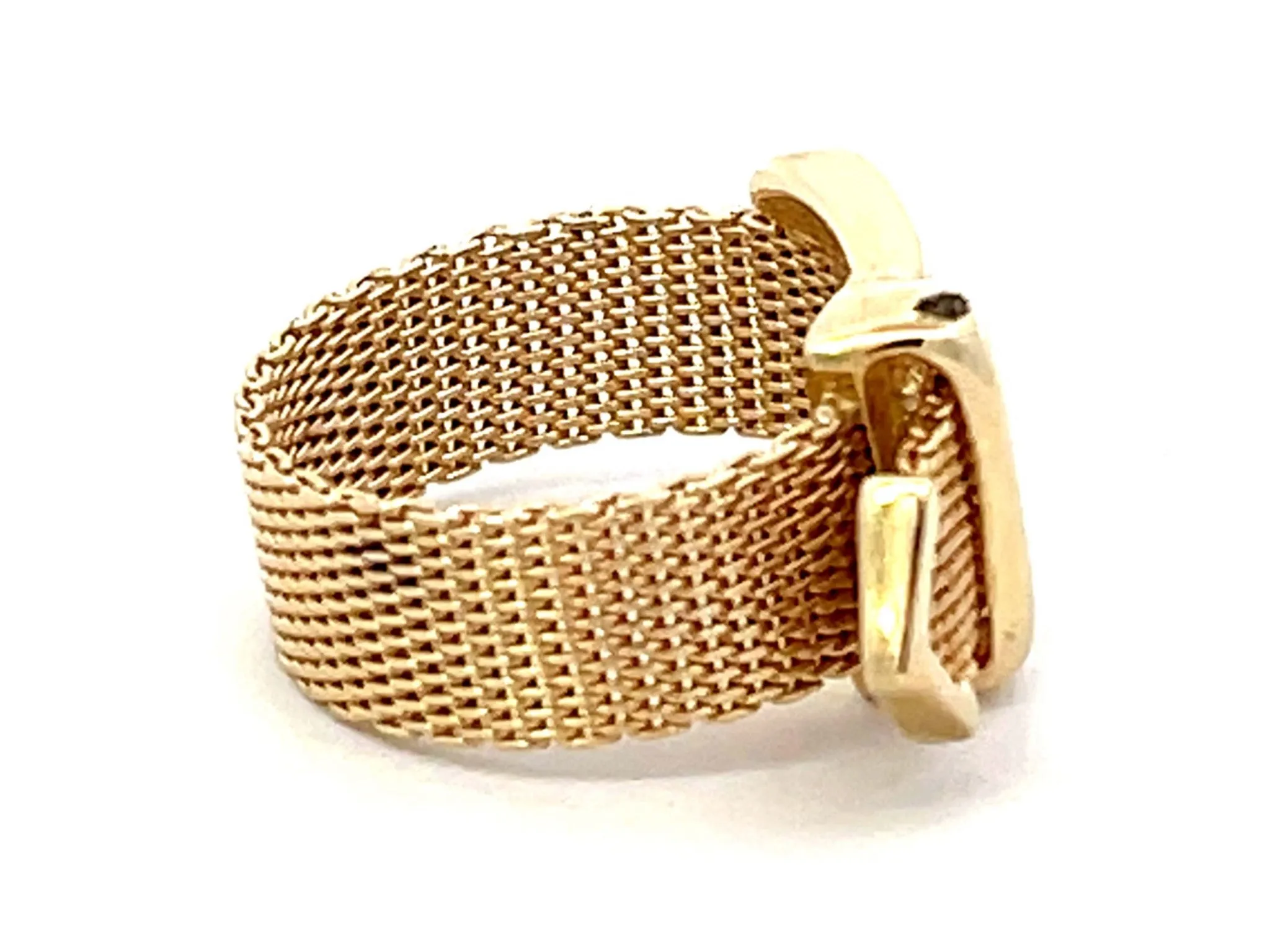 Italian Gold Belt Ring in 14K Yellow Gold