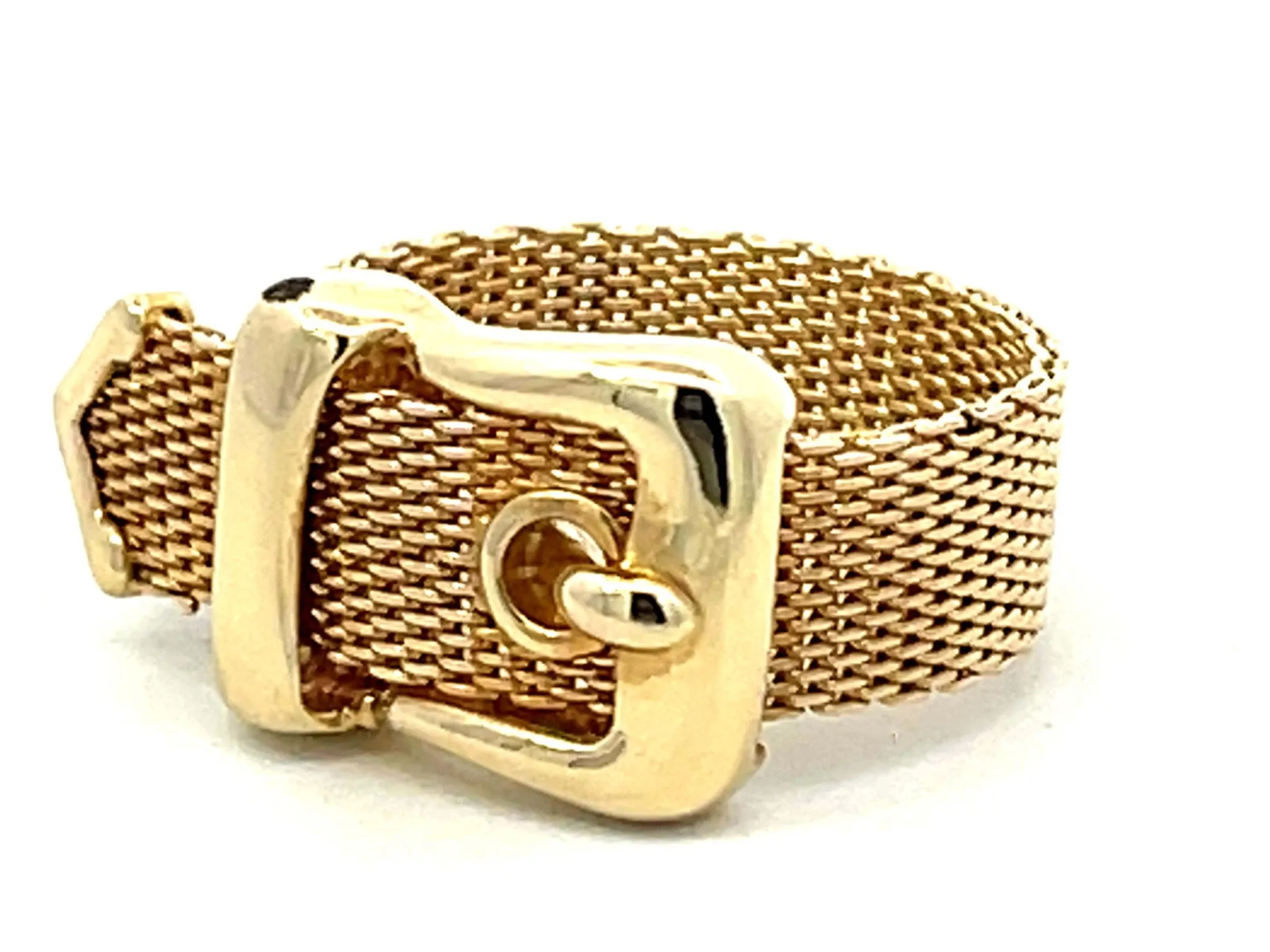 Italian Gold Belt Ring in 14K Yellow Gold
