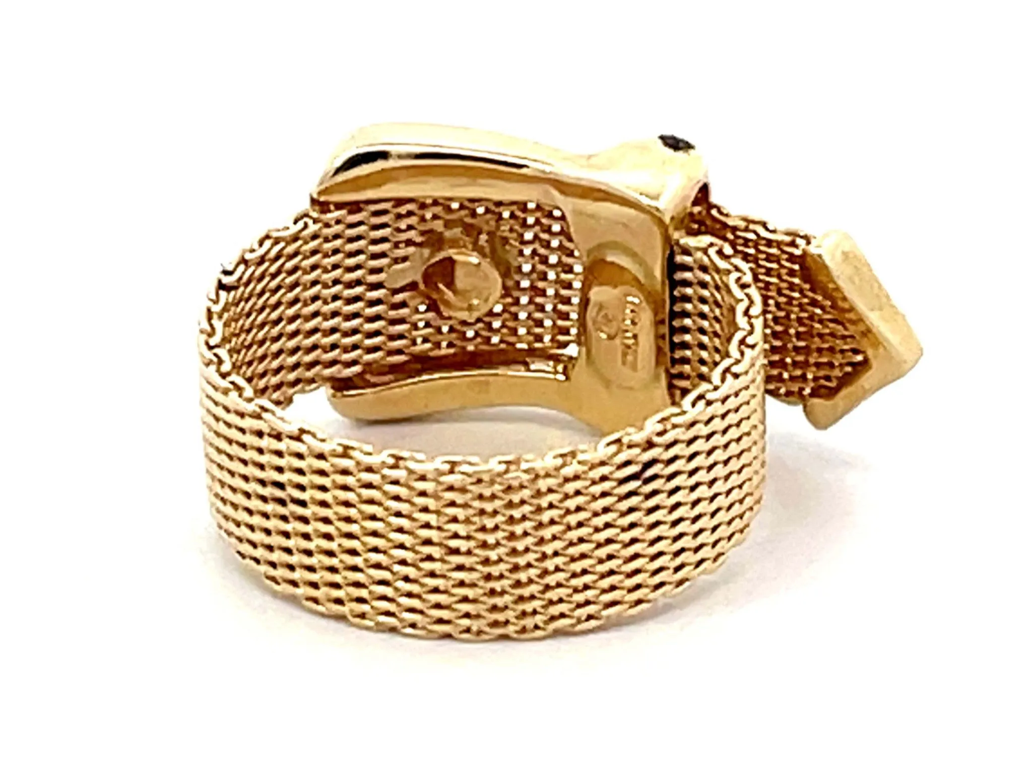 Italian Gold Belt Ring in 14K Yellow Gold