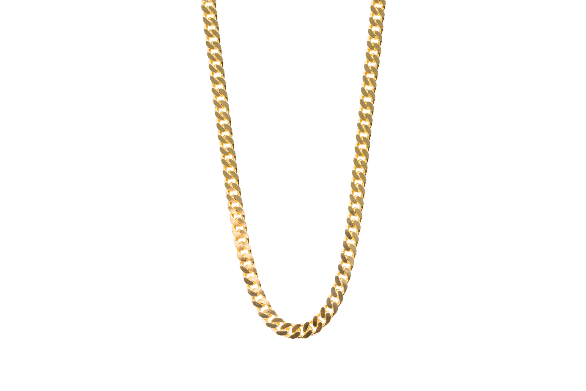IX Chunky Curb Gold Plated Necklace