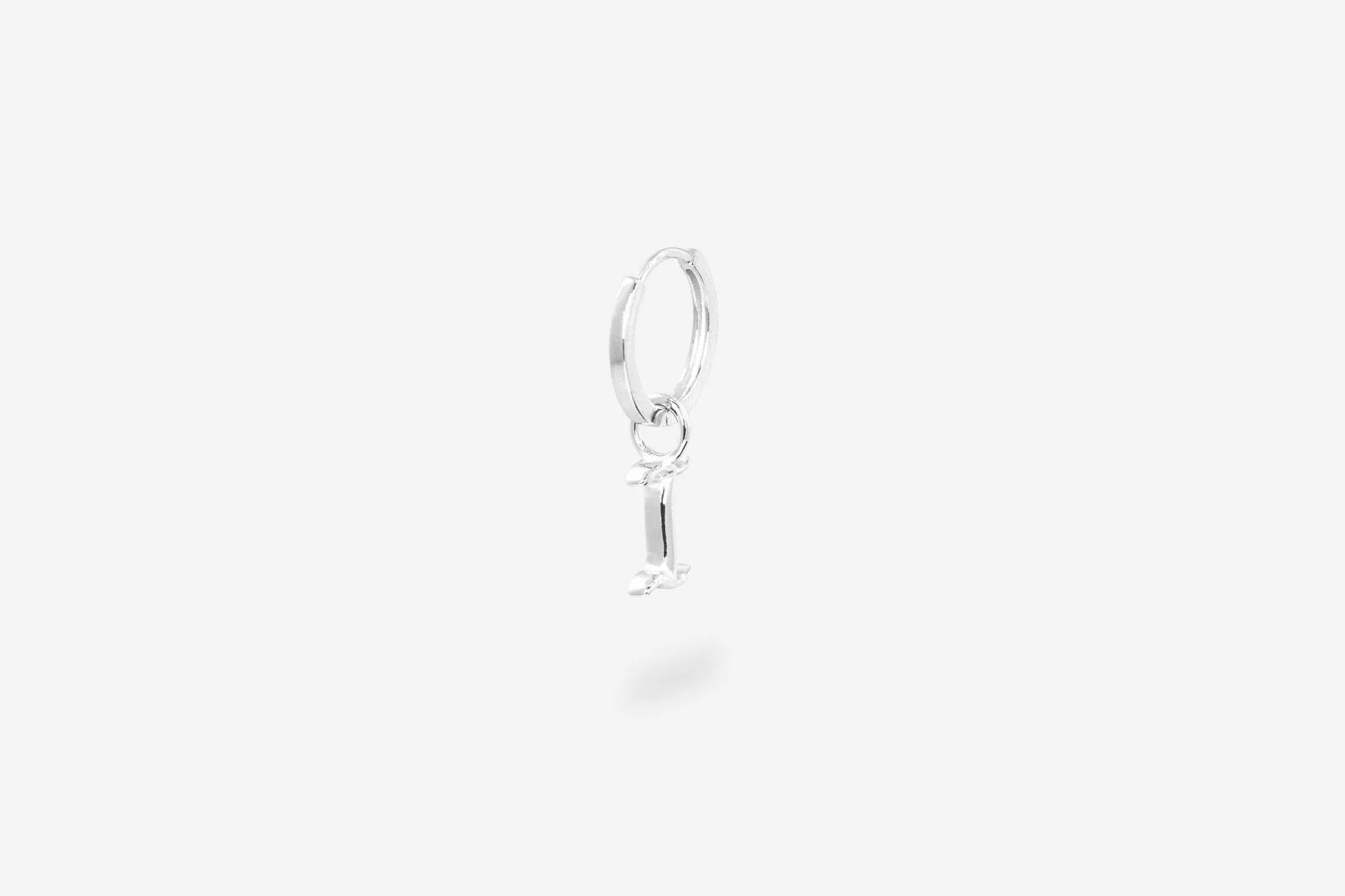 IX I Letter Silver Pendant