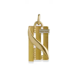 Jean Despr??s Modernist 18K Gold Pendant