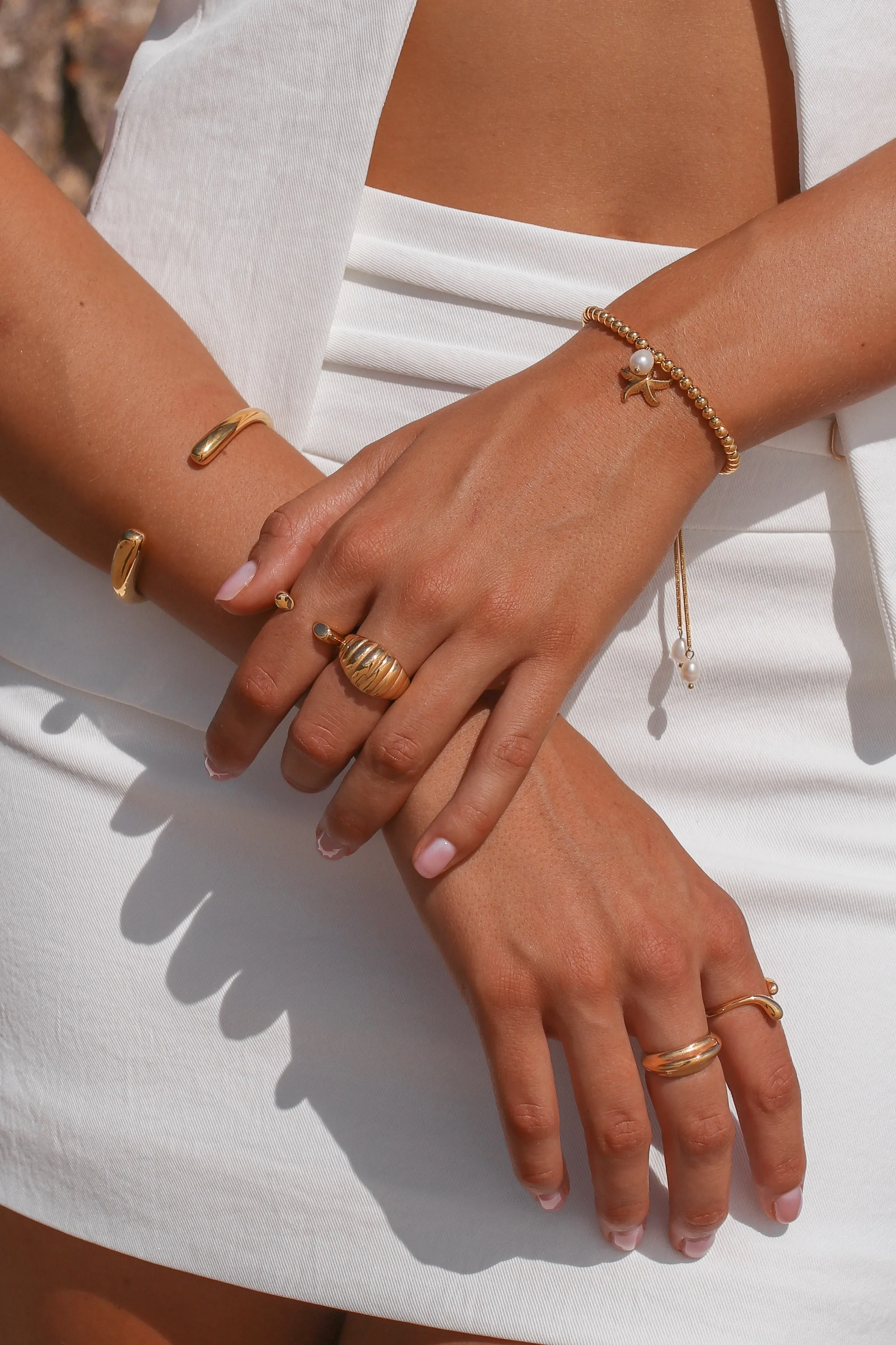 Jesinia - Stainless Steel Pearl Bracelet