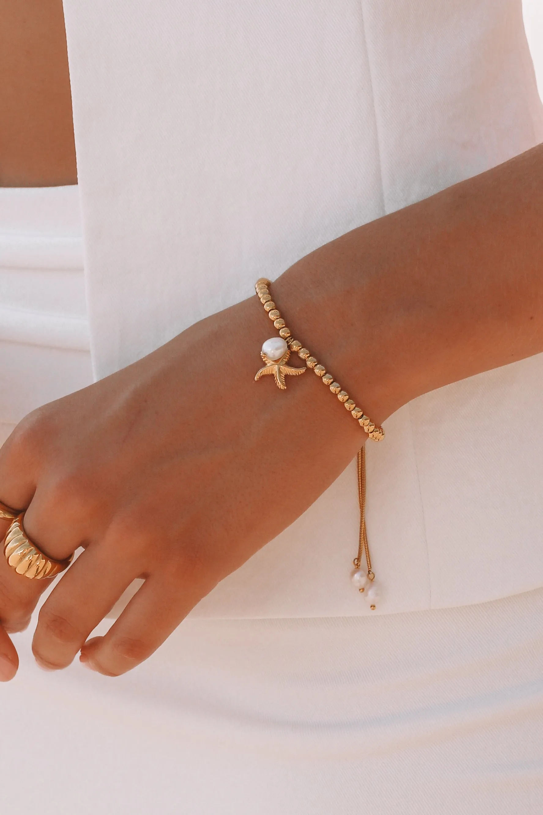Jesinia - Stainless Steel Pearl Bracelet