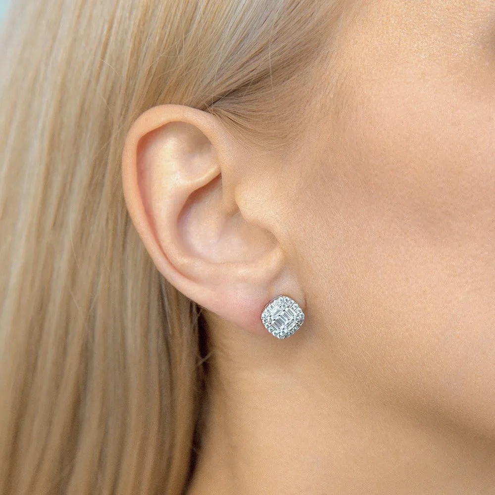 Kendra Baguette Studs