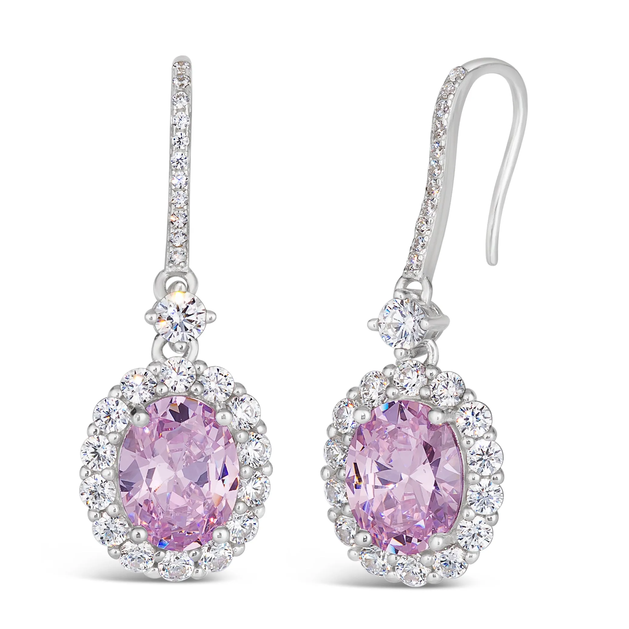 Kennedy Crystalline Earrings in Argyle Pink