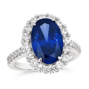 Kennedy Crystalline Ring in Blue Sapphire