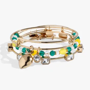 Lemon Charm Bangle Set of 3