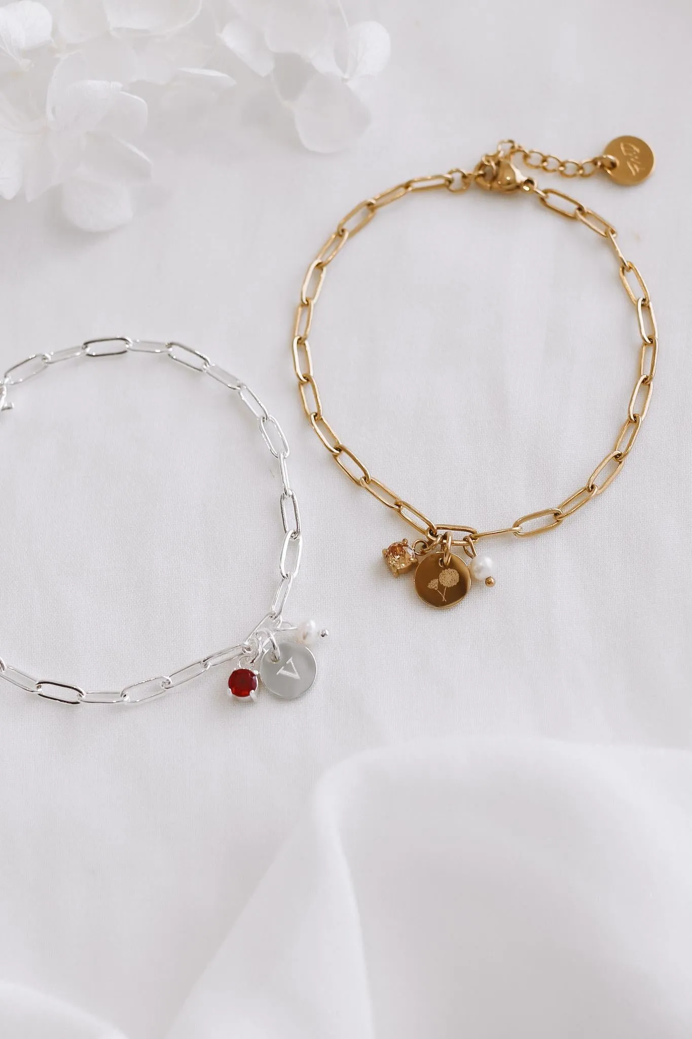 Lennon - Stainless Steel Gold or Silver Engraved Bracelet