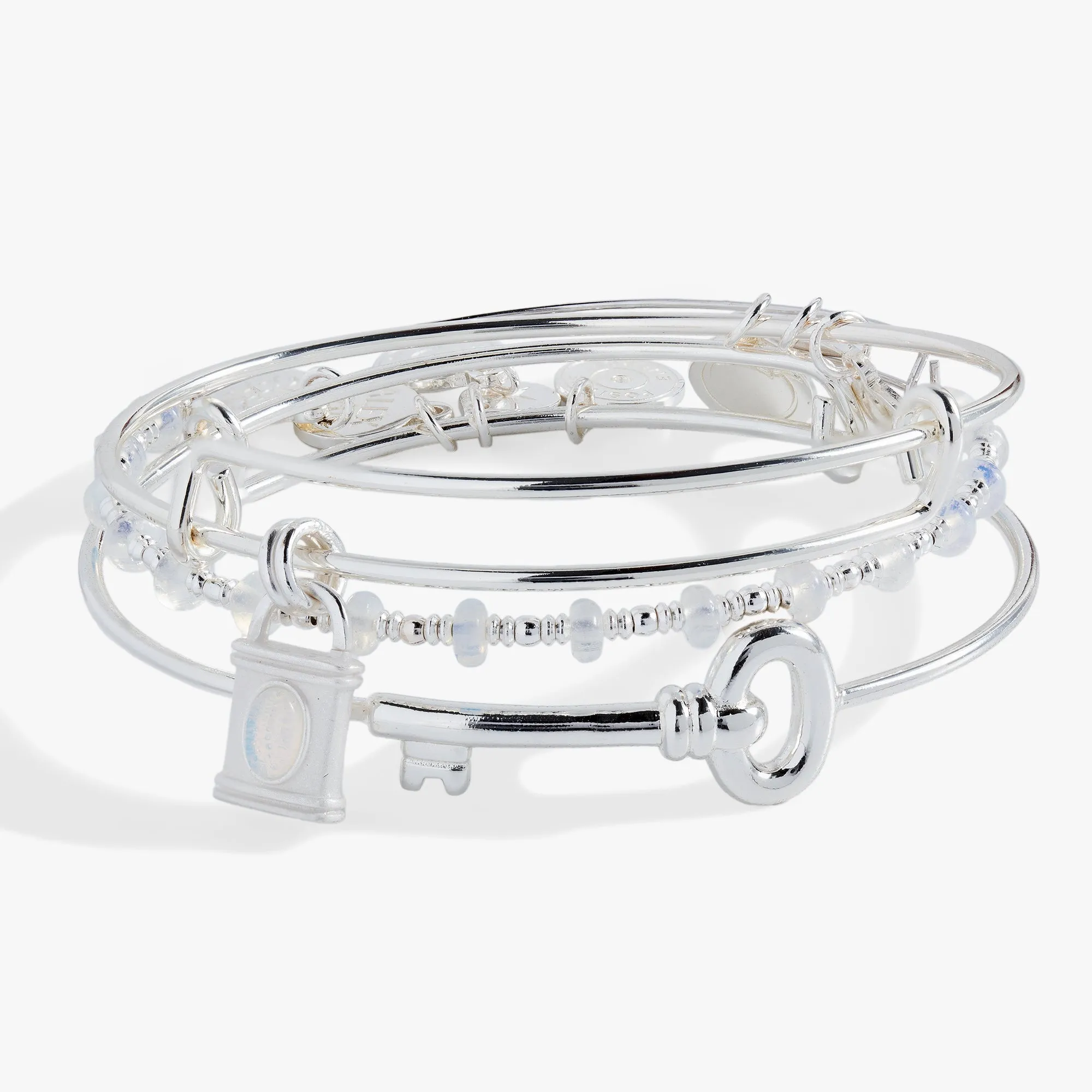 Lock and Key Bangle Set of 3