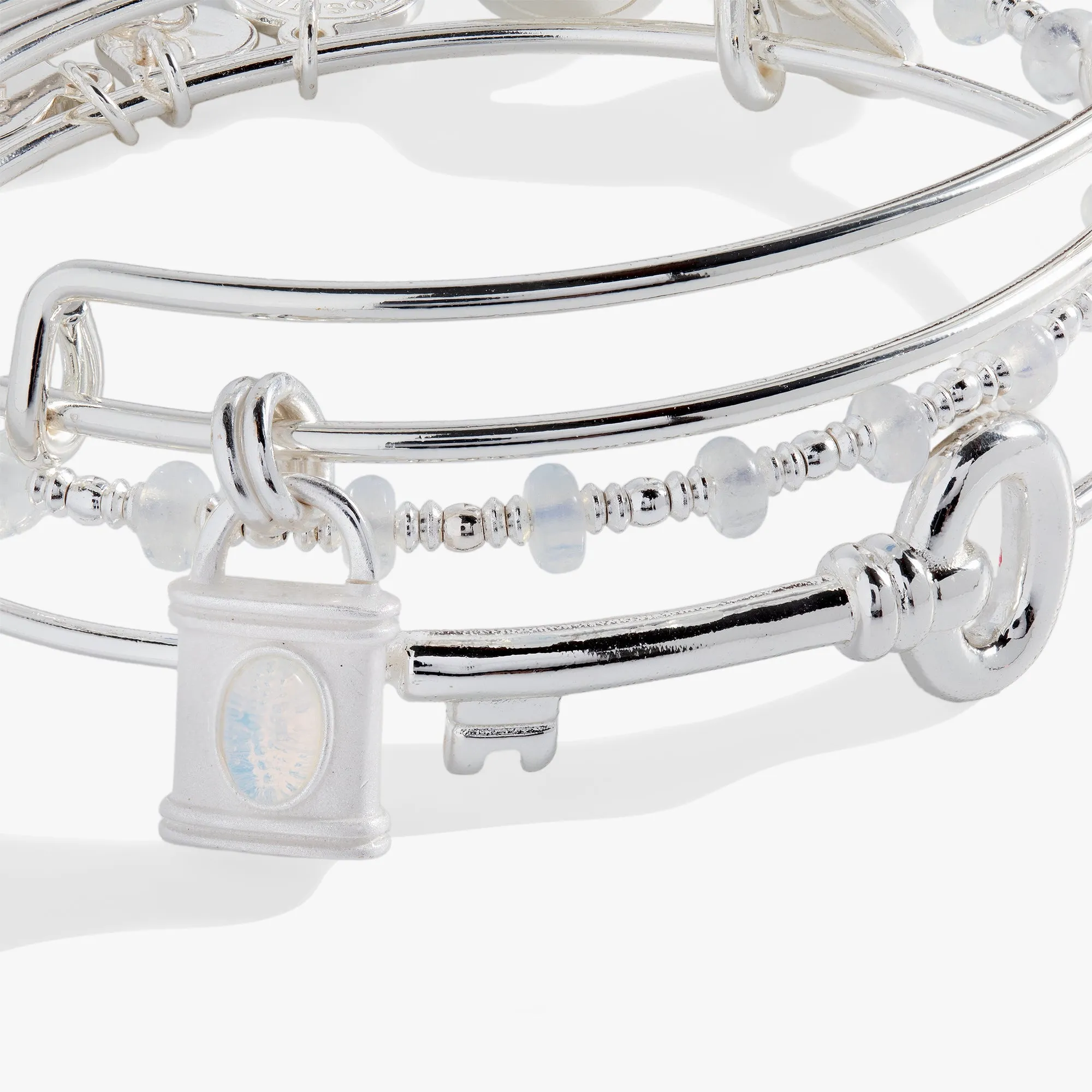 Lock and Key Bangle Set of 3
