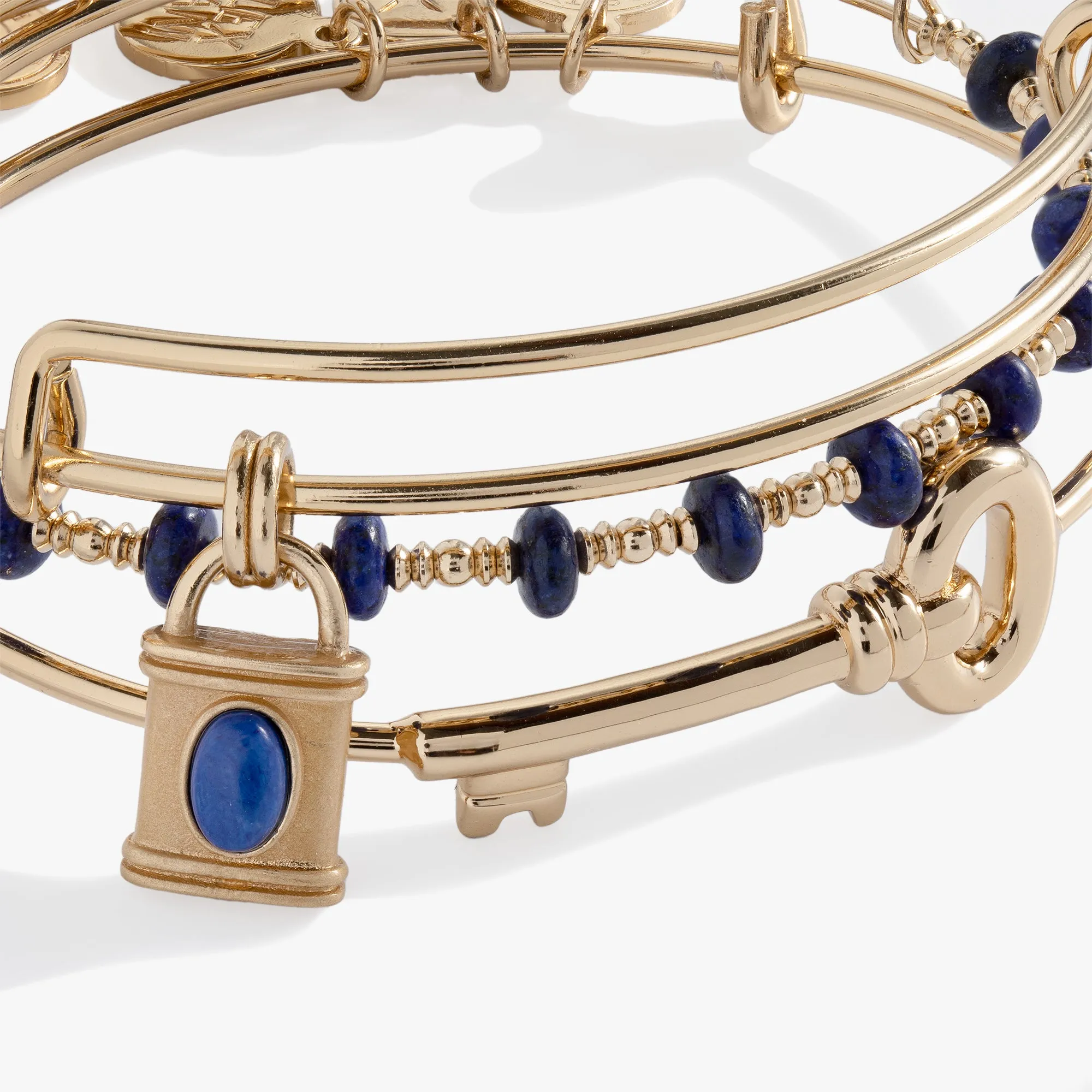 Lock and Key Bangle Set of 3