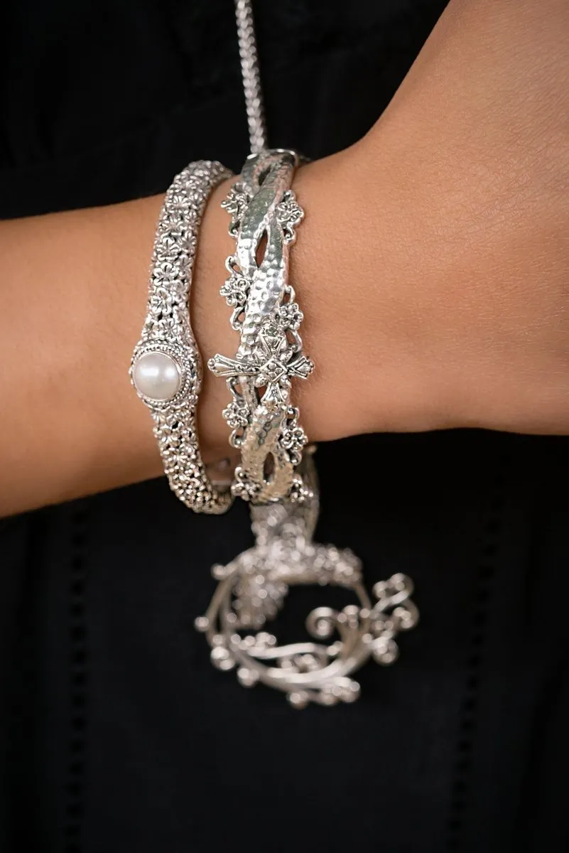Love One Another Cuff II? in Freshwater Pearl