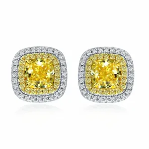 Lucia Brilliante Earrings in Canary Yellow