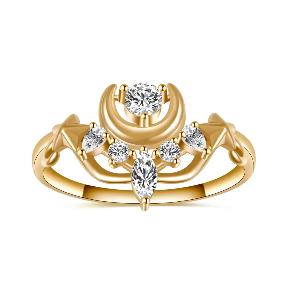 Luna Transformation Ring Gold