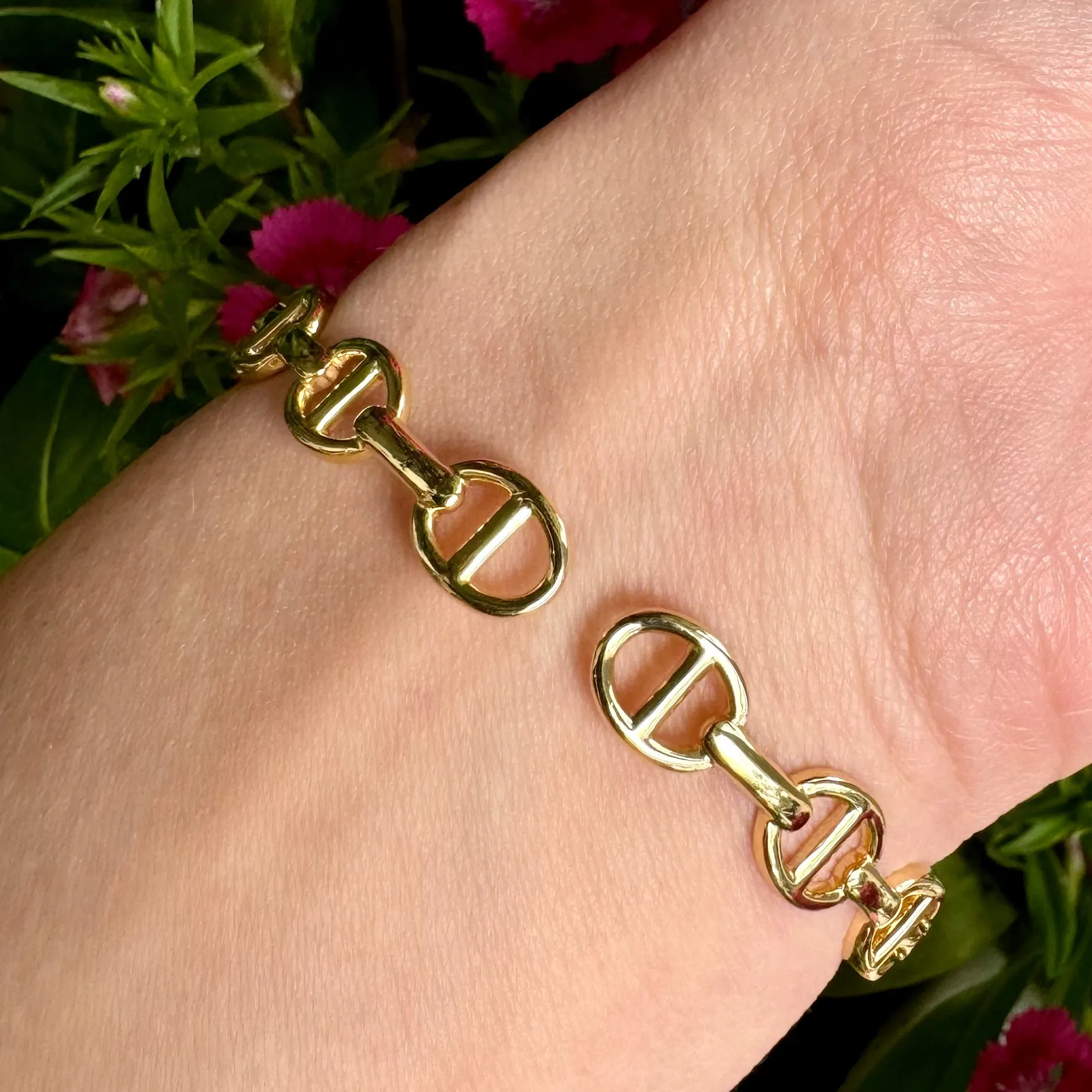 Marine Diamond Link Bangle