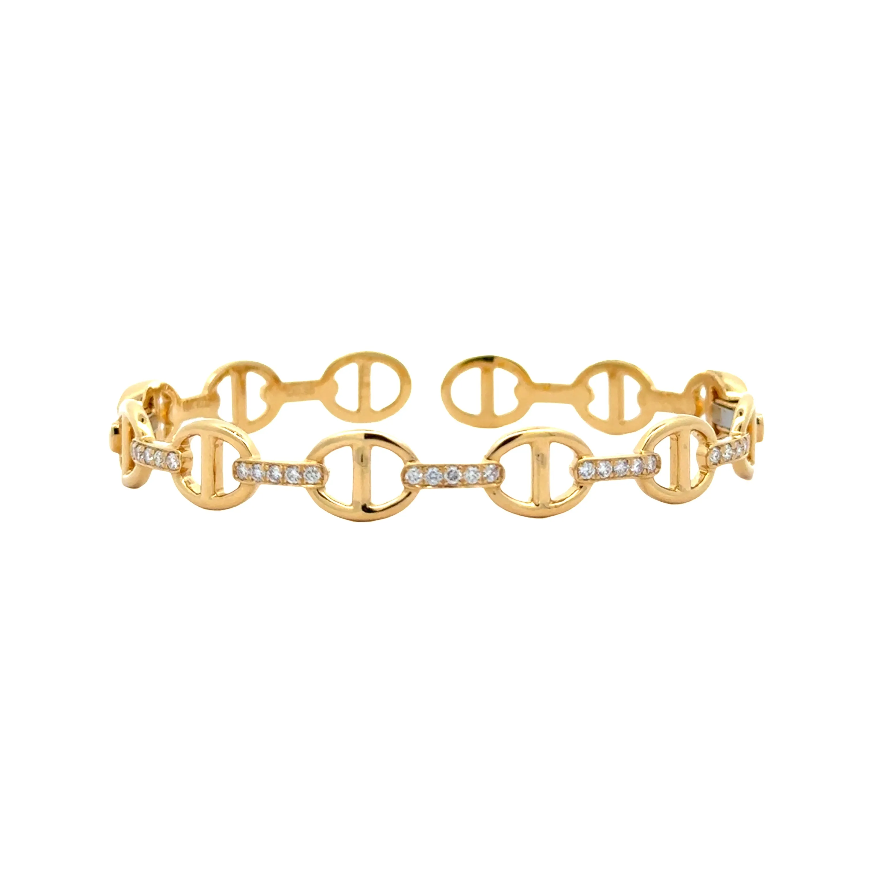 Marine Diamond Link Bangle