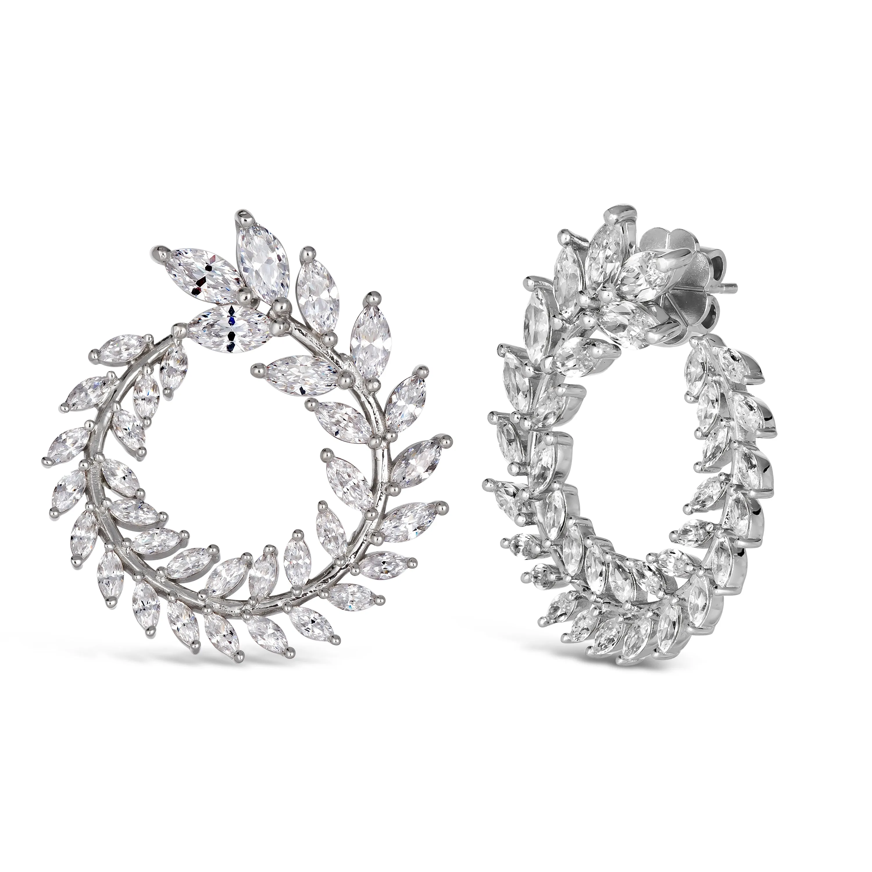 Marquise Wreath 8 Carat Earrings