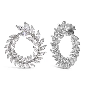 Marquise Wreath 8 Carat Earrings