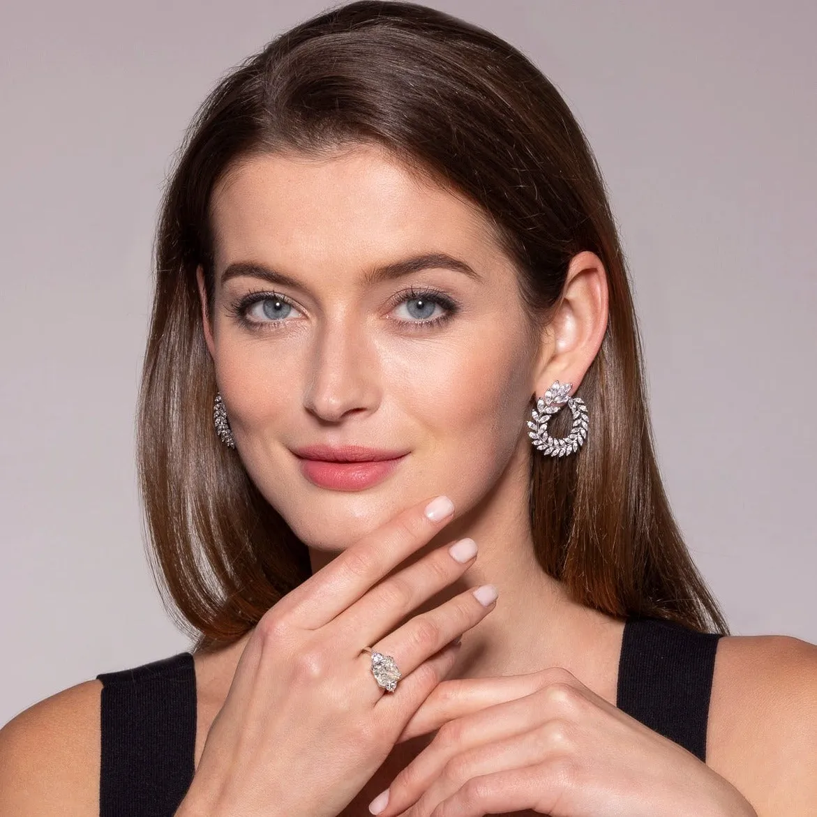 Marquise Wreath 8 Carat Earrings