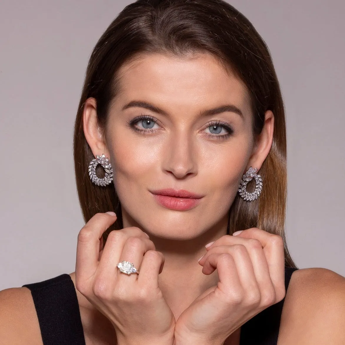 Marquise Wreath 8 Carat Earrings