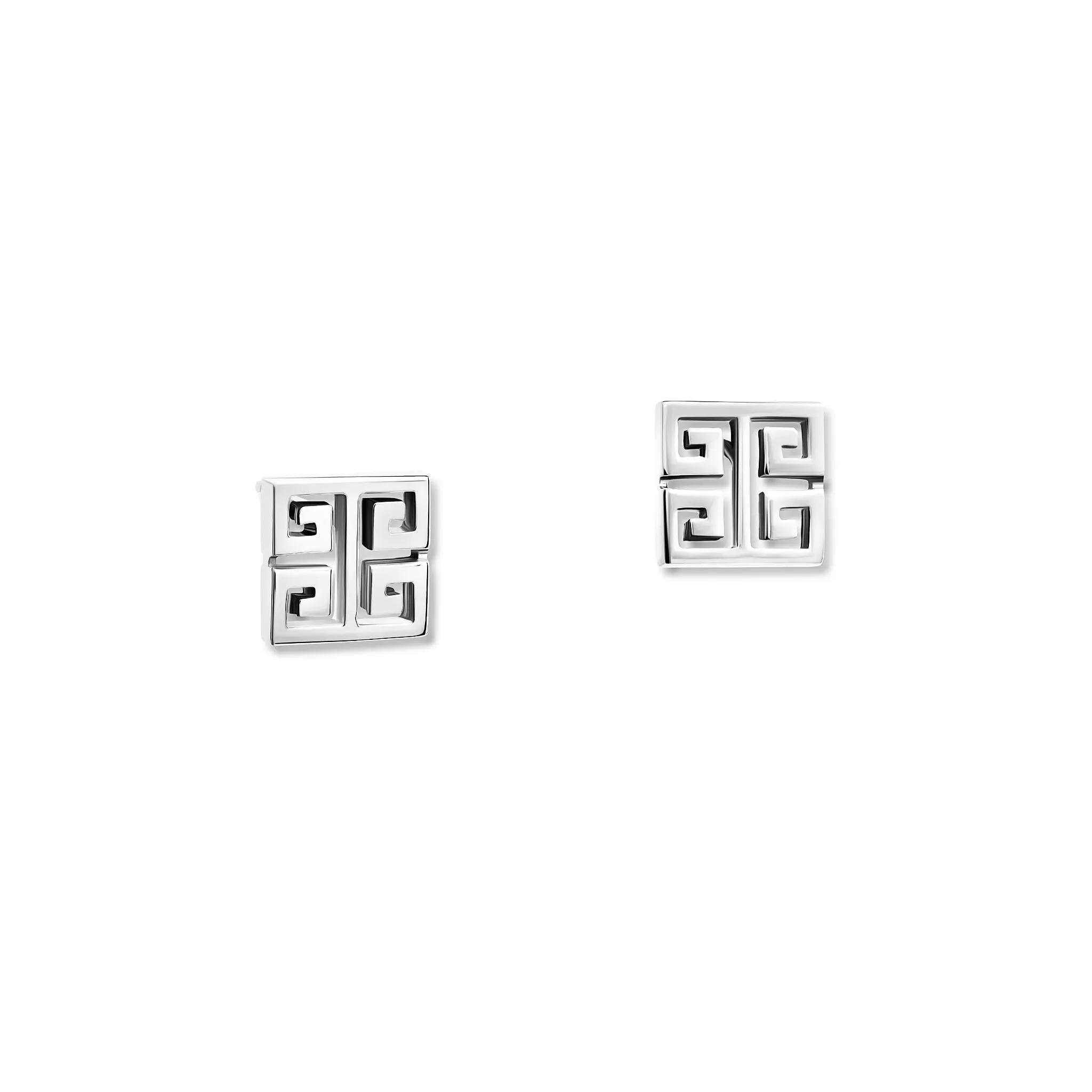 Meandros Stud Earrings Silver