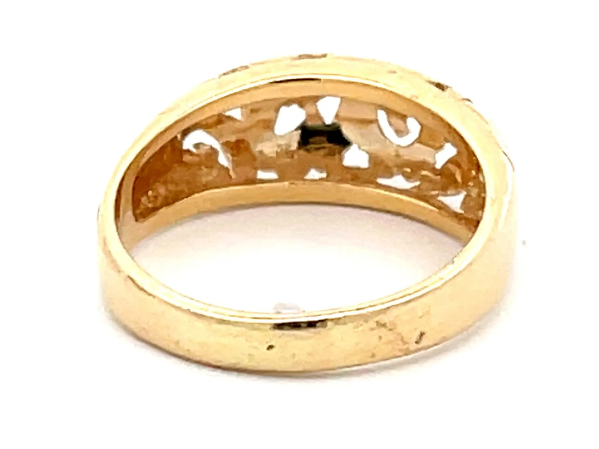 Mings Scroll Cutout Ring in 14k Yellow Gold