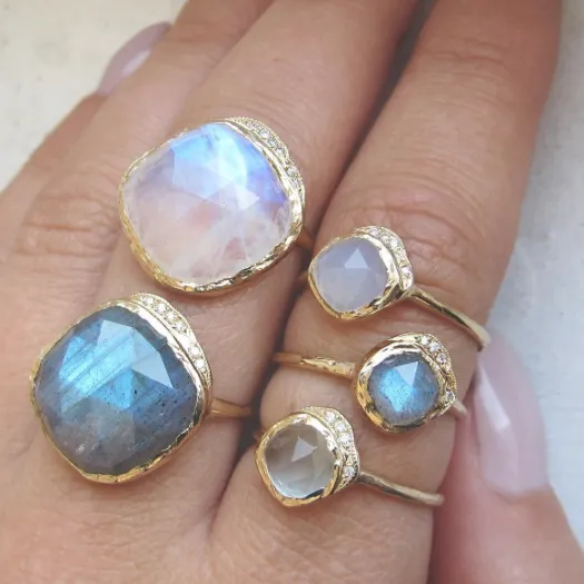 Mini Cove Chalcedony Ring