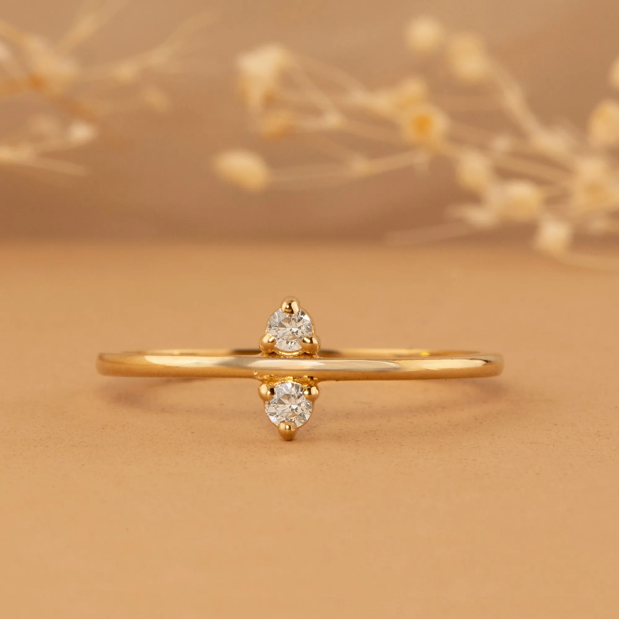 Minimalist Diamond Ring , Aliz