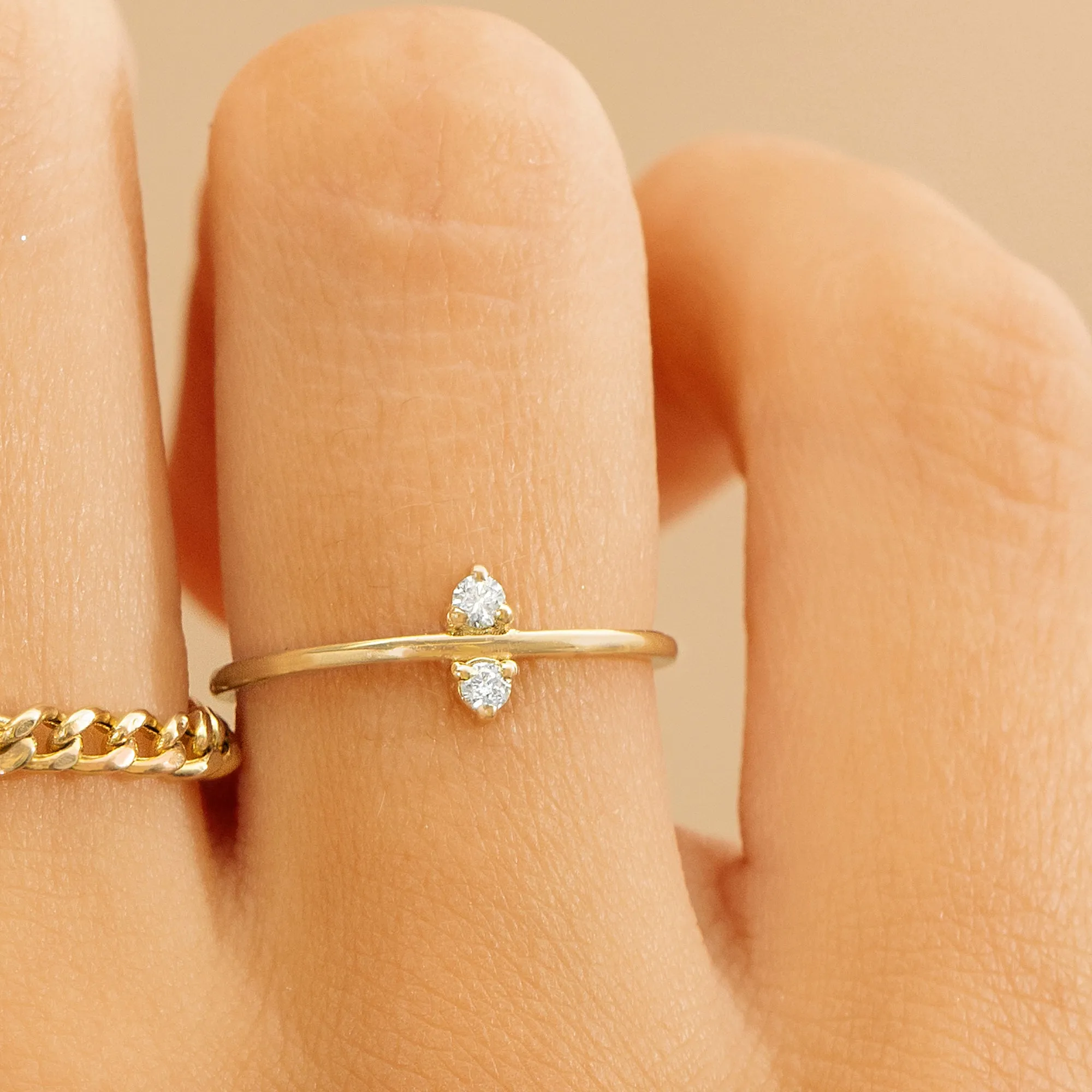 Minimalist Diamond Ring , Aliz