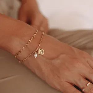 Mischa - Stainless Steel Pearl Bracelet