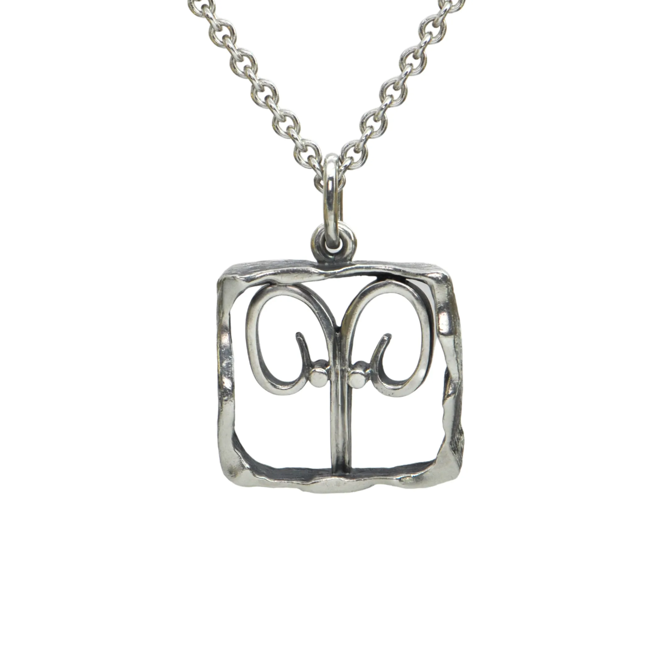 Modernist Signed 'Hans' Gehrig Aires Zodiac Necklace