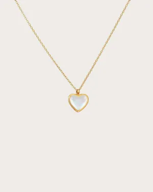 Mother of Pearl Heart Necklace