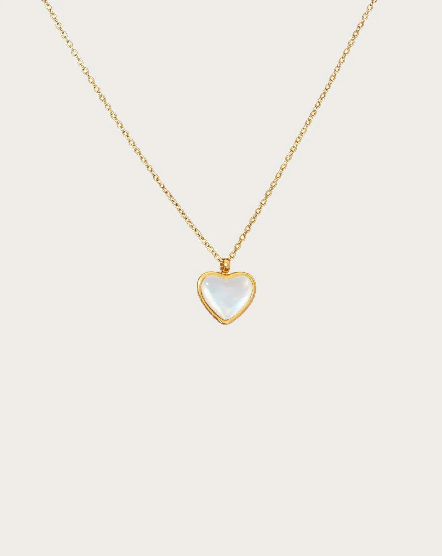 Mother of Pearl Heart Necklace