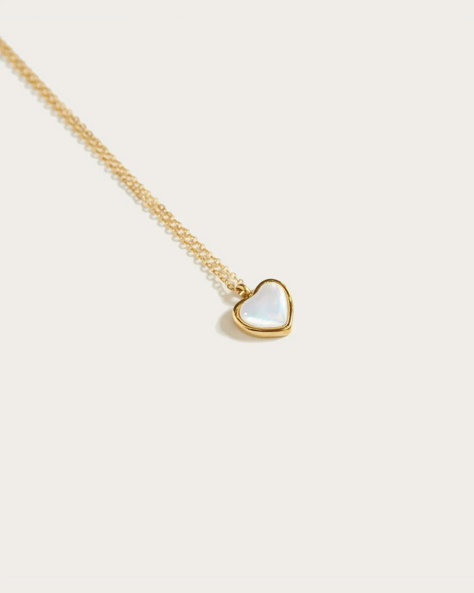Mother of Pearl Heart Necklace
