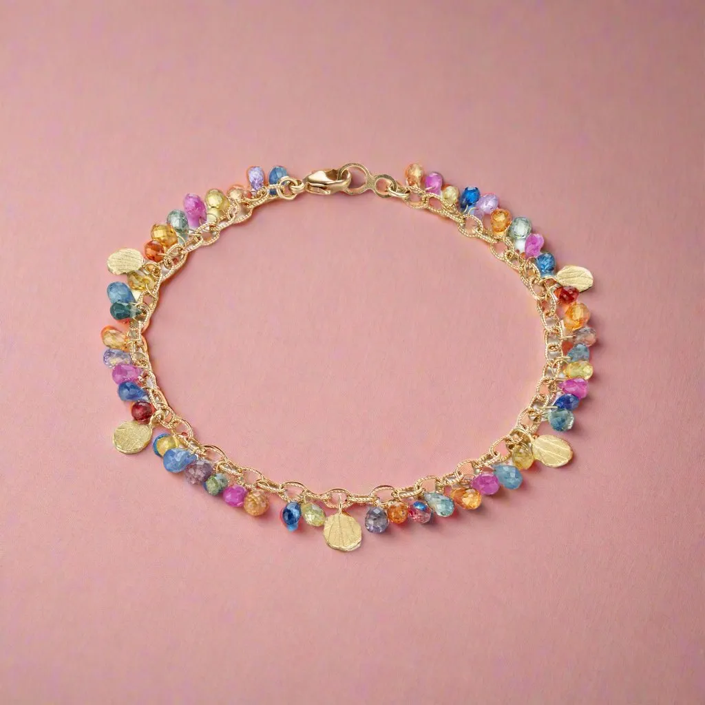 Multi-Color Sapphire Bracelet