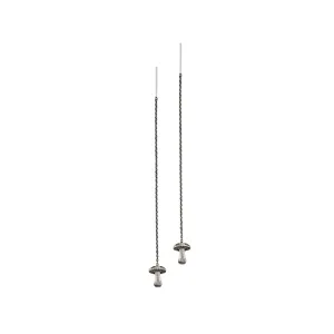 Mushroom Symbol Thread Through Earring