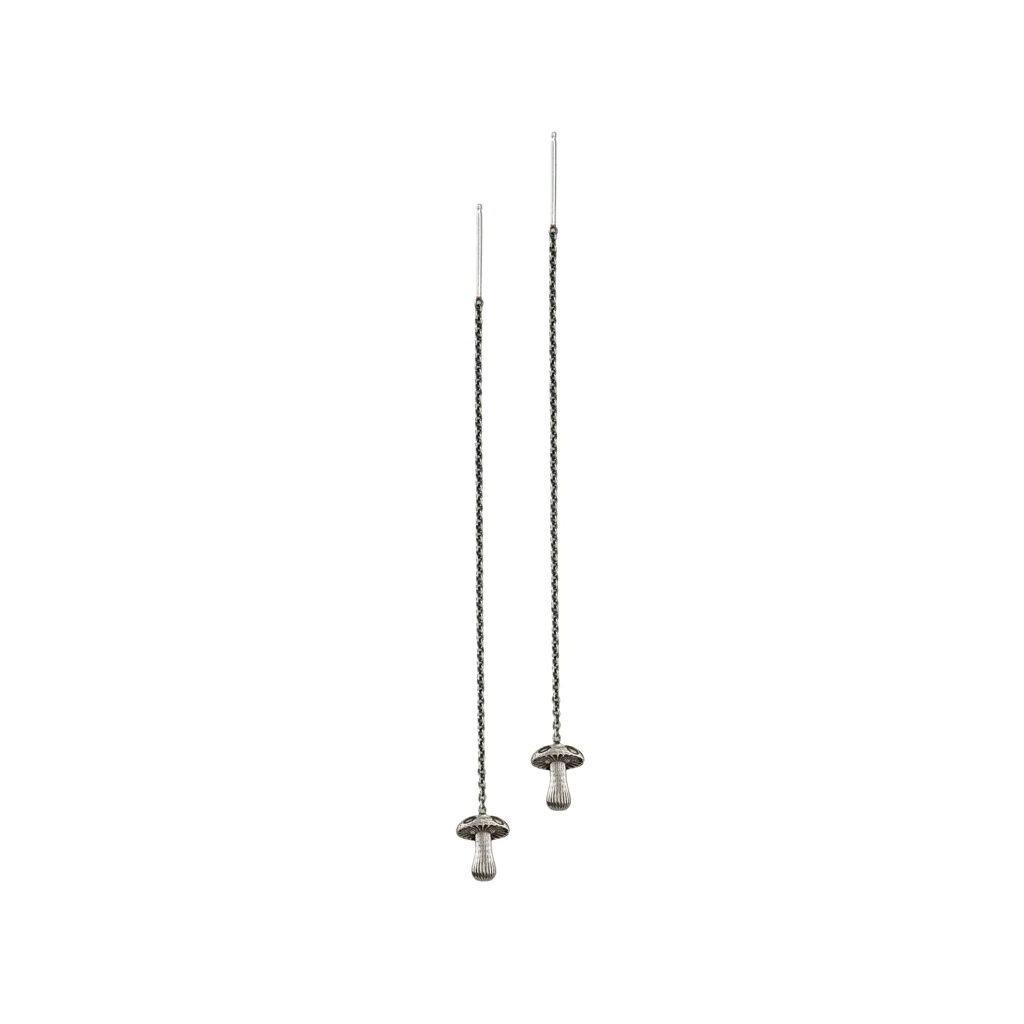 Mushroom Symbol Thread Through Earring