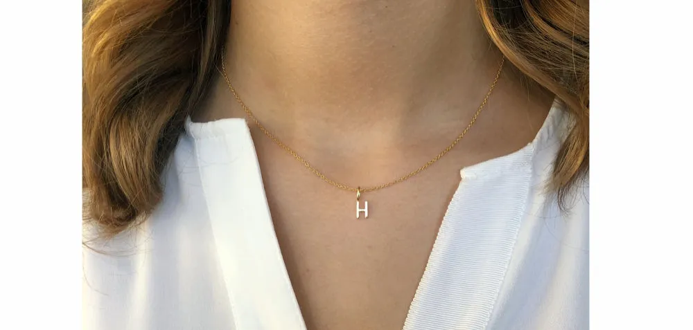 My H 18K Whitegold Pendant w. Diamond