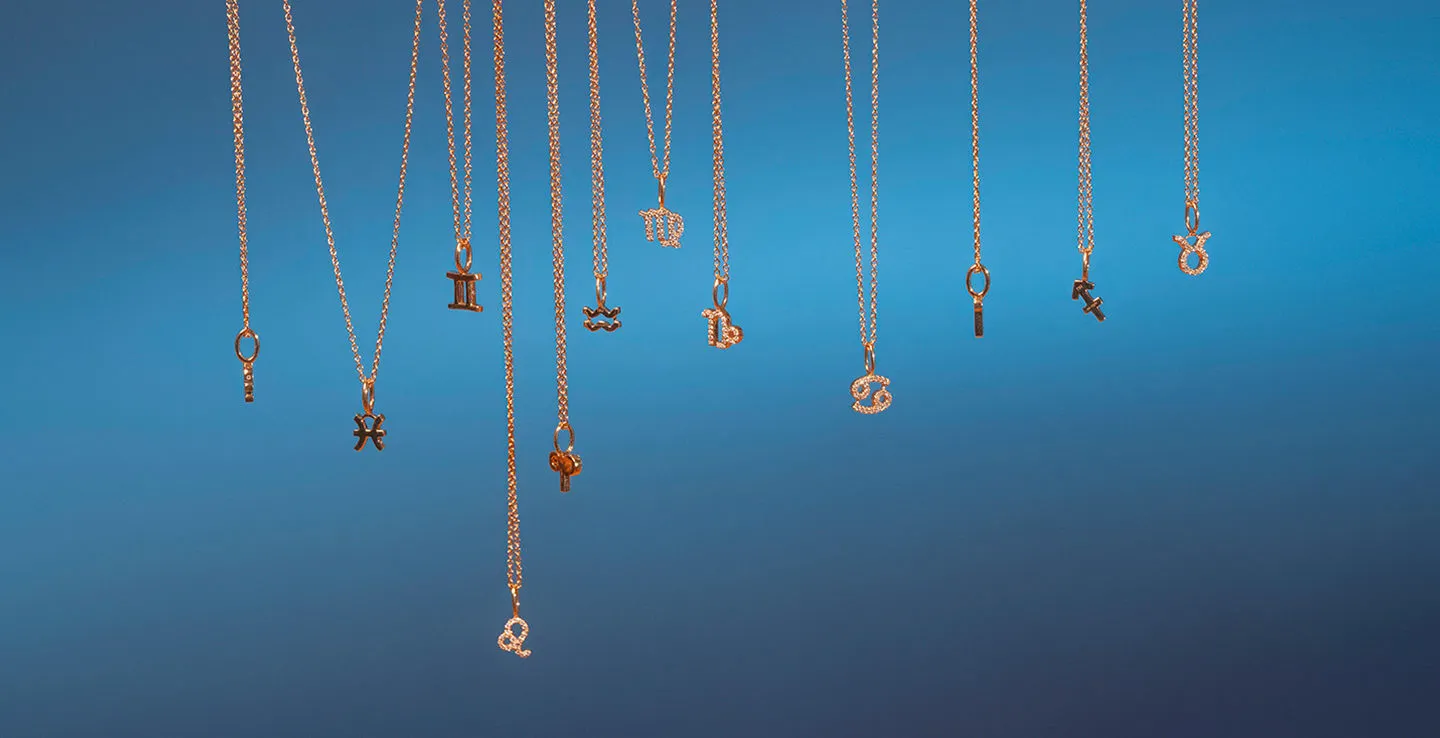 My Zodiac Pav?? Sagittarius 18K Gold Pendant w. Diamonds