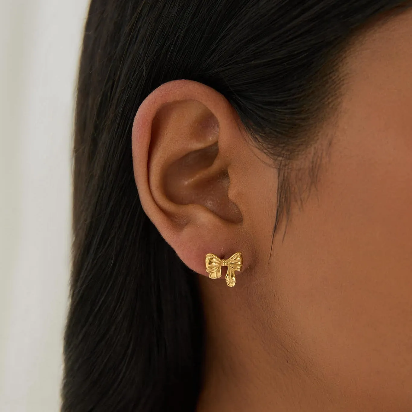 Nora Bow Stud Earrings